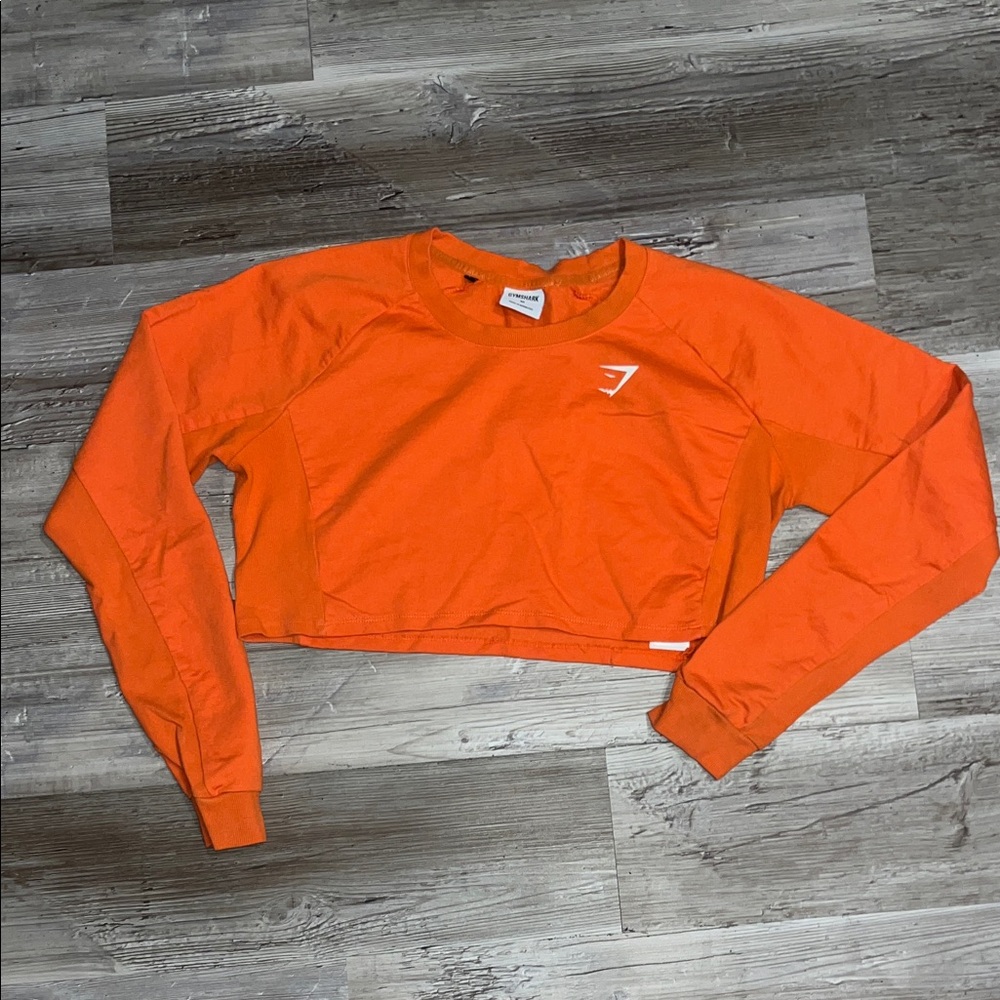 Gymshark Orange Crop Top Crew